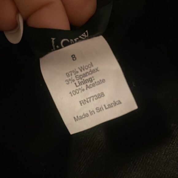 J Crew Black wool elastic waist mini skirt - Picture 4 of 4